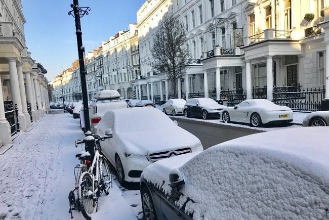 ולסיום תמונה נדירה של לונדון בשלג – אירוע נדיר שקורה רק פעם בכמה שנים