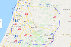 גודל לונדון לעומת ישראל