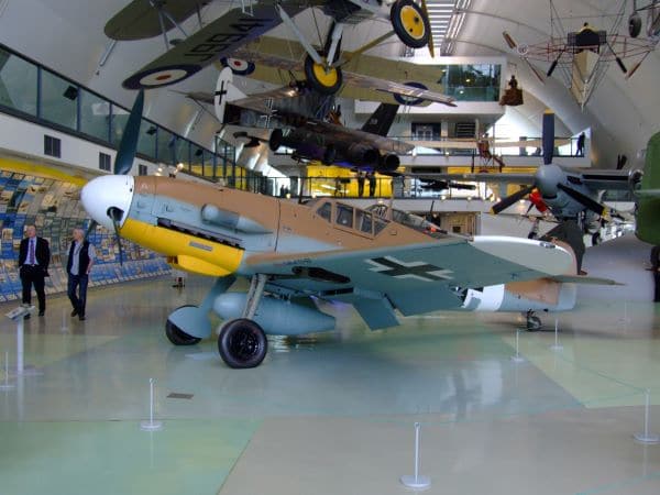 מטוס מסרשמדיט בתצוגה במוזיאון חיל האוויר המלכותי בלונדון