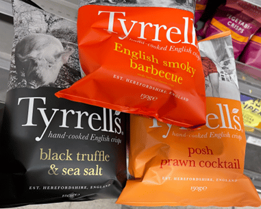 חטיפי צ׳יפס מושקעים – Kettle או Tyrrell’s