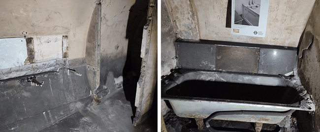 המקלחת והשירותים של צ׳רצ׳יל בזמן הבליץ על לונדון