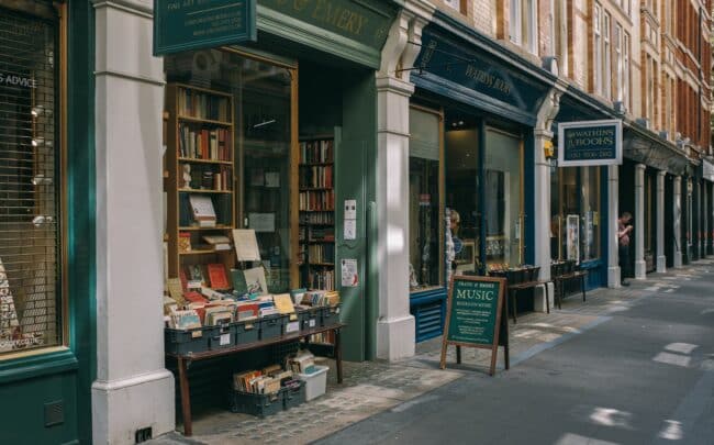 Explore this quaint bookstore in London's historic Bloomsbury area.