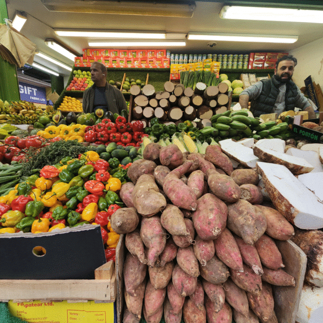 דוכן בשוק בריקסטון